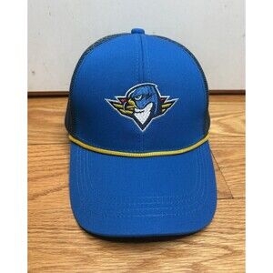 Springfield Thunderbirds Blue Yellow Ice Hockey Trucker SnapBack Hat Cap NEW